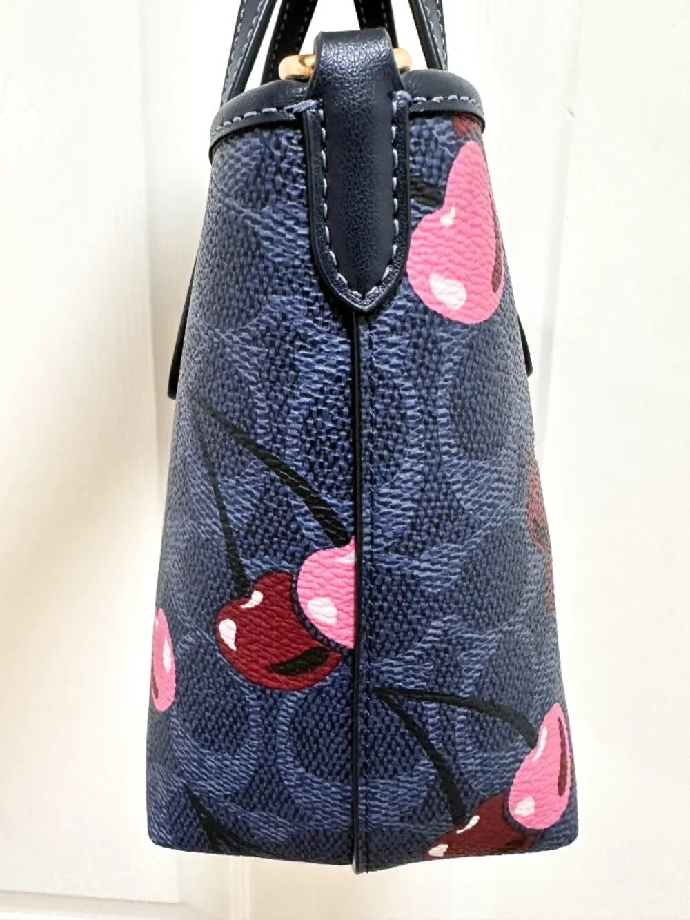 Coach City Mini Tote & Coin Purse Set Cherry Print